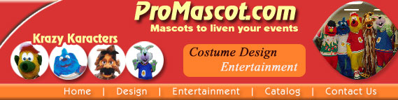 Mascot design entertainment and mascots costumes